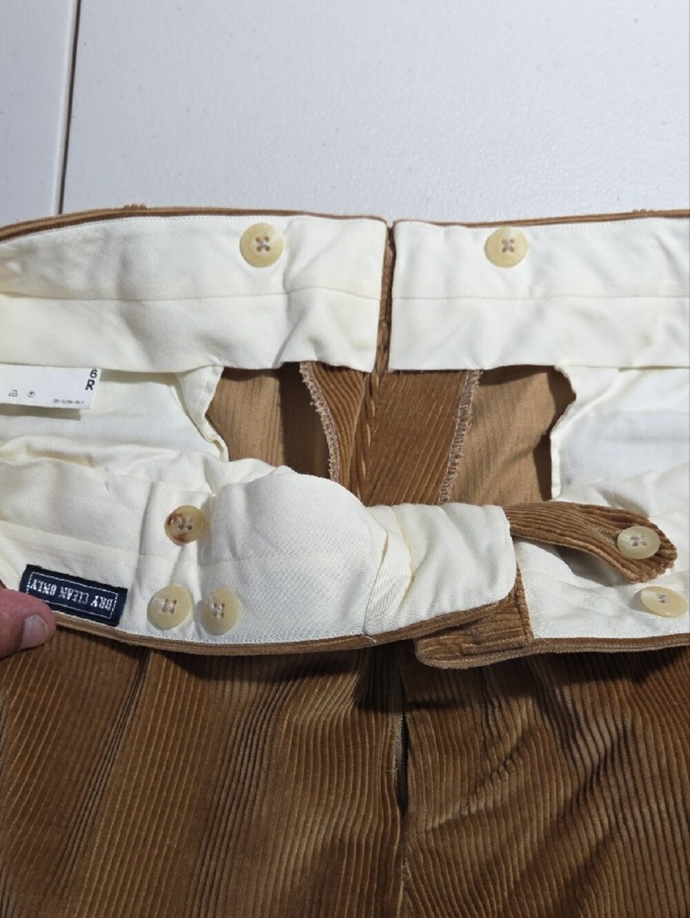 Rare Polo by Ralph Lauren Men's Corduroy Pants in Camel Brown - Picture 6 of 7